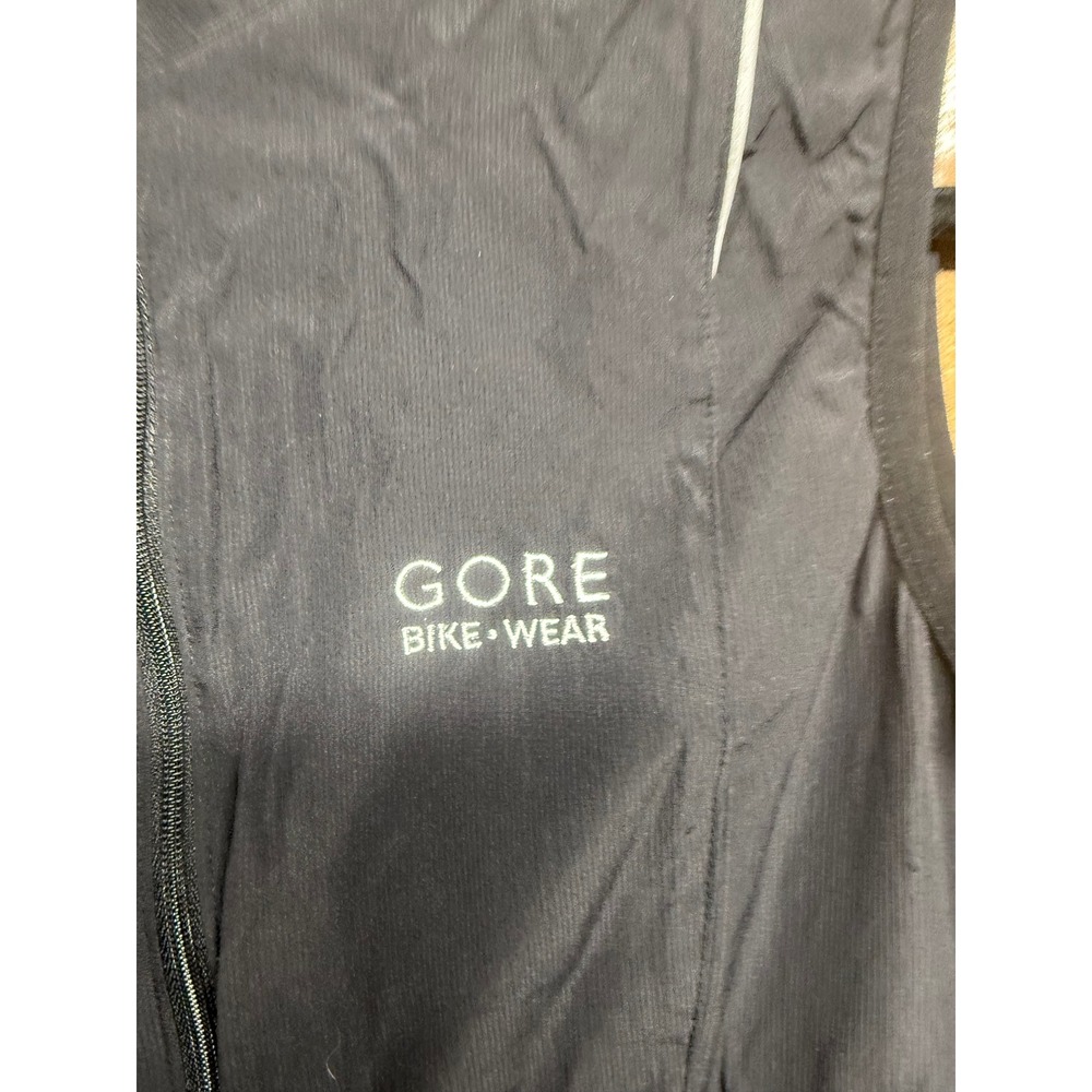 Gore Bike Wear Windstopper Cycling Vest Black Womens Size 38 Full Zip Mesh Back - Picture 2 of 8